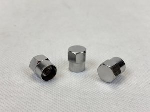 Valve Cap Metal Hex Flat P1