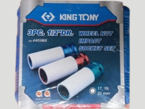 King Toni 1/2 inch Deep socket set (17,19.21mm)